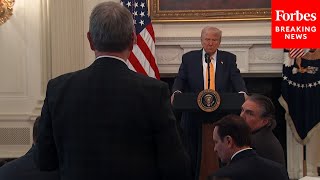 BREAKING NEWS Trump Speaks To Governors At The White House Takes Multiple Questions [upl. by Egiap179]