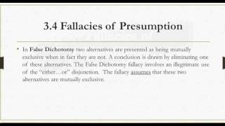 34 Fallacies of Presumption [upl. by Mercy]