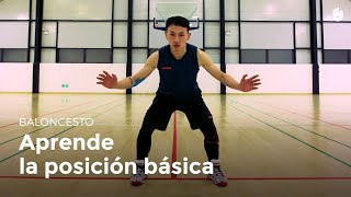 Aprende la posición básica  Baloncesto [upl. by Amandy]