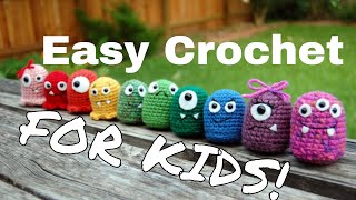 9 Super Easy Crochet Projects for Kids to Make [upl. by Balduin]