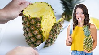 How to Cut a Pineapple in Under 5 Minutes Rings or Cubes [upl. by Feinstein558]