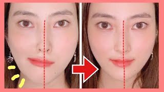 How to Fix Asymmetrical Face with Japanese Face Massage in 3 mins [upl. by Llebyram]