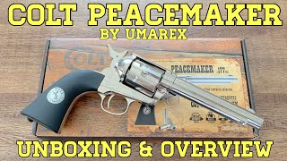 Colt Peacemaker by Umarex Pellet Revolver Unboxing and Overview [upl. by Buhler597]