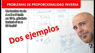 PROBLEMAS DE PROPORCIONALIDAD INVERSA [upl. by Beatrix]