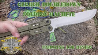 Gerber Doubledown Folding Machete  Unboxing amp Review [upl. by Mittel]