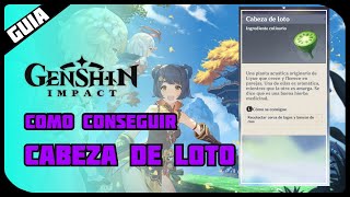 COMO CONSEGUIR CABEZA DE LOTO EN GENSHIN IMPACT [upl. by Joeann]