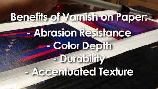 How to Varnish a Paper Giclee Print [upl. by Naujaj]