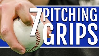 7 Baseball Pitching Grips Cheat Sheet Included [upl. by Nnaeerb541]