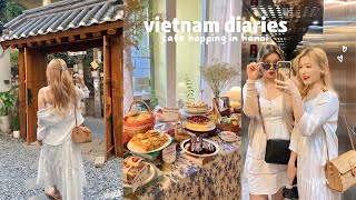 vietnam diaries 🇻🇳 cafe hopping in hanoi egg coffee sunset views 🌅 motorbike ride [upl. by Coniah]