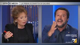 MATTEO SALVINI A OTTO E MEZZO LA7 08052019 [upl. by Anitirhc]