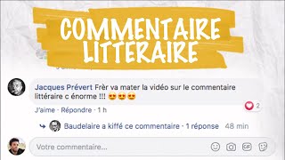 Le commentaire littéraire  français  1ère [upl. by Meill]