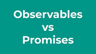 Promises vs Observables in 2 minutes [upl. by Teodorico]