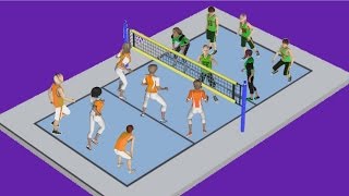 Capsule vidéo EPS Volleyball Règlement simplifié et vocabulaire [upl. by Nnyledam]