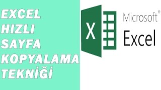 Excel sayfa kopyalama pratik yöntem [upl. by Netsrak727]