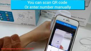 V380 HD WiFi CCTV IP Camera Setup on iPhone [upl. by Dyana367]