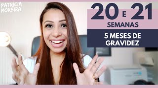 20 e 21 SEMANAS  5 MESES DE GRAVIDEZ [upl. by Solim]