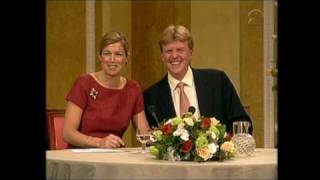 Verloving Prins van Oranje en Máxima Zorreguieta persconferentie 2001 [upl. by Les]