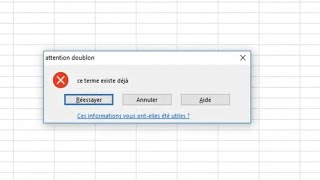 comment éviter les doublons ou la répétition sur excel [upl. by Troxell383]