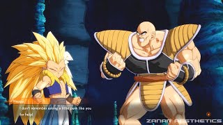 Dragon Ball FighterZ  Gotenks Teaching Nappa How To Turn Super Saiyan [upl. by Tnafni]