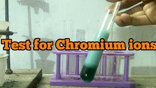 Test for ChromiumIII ions [upl. by Annasus]