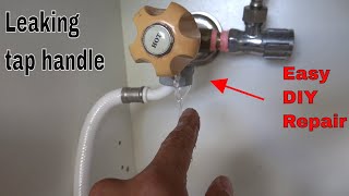 How to fix leaking tap handle  DIY [upl. by Atteynad]