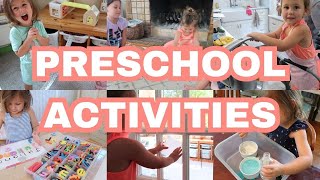 ACTIVITIES FOR 4 YEAR OLDS AT HOME  PRESCHOOL ACTIVITIES FOR 4 YEAR OLDS [upl. by Salta59]