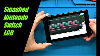 Nintendo Switch LCD Screen replacement how to remove the touch screen [upl. by Rainger]