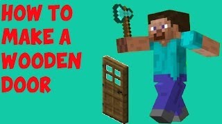 Minecraft  How to make a wooden door [upl. by Tades983]