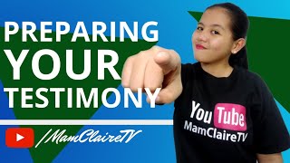 How to Share Your Personal Testimony With Sample  MamClaireTV [upl. by Alphonse]