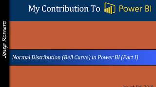 Normal Distribution Gauss Curve in Power BI Part I [upl. by Alpers]