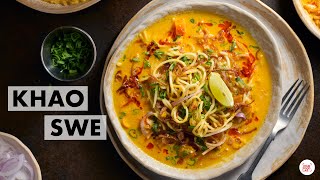 Khao Swe Recipe  Veg Burmese Khow Suey  How to make Coconut Milk  Chef Sanjyot Keer [upl. by Lybis]