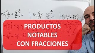 PRODUCTOS NOTABLES CON FRACCIONES [upl. by Bascio]