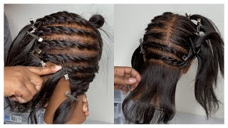 Easy Parting for Knotless Box Braids [upl. by Norwood]