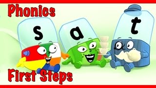 Alphablocks  Word Magic quotSATquot Red Learning Level Step 1 [upl. by Akehs440]