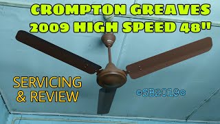 Crompton Greaves High Speed 48quot Brown 2009 Servicing amp Review [upl. by Hicks]