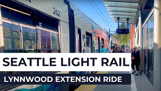 Seattle Light Rail Lynnwood Extension Ride [upl. by Iadrahs741]