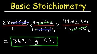 Stoichiometry Basic Introduction Mole to Mole Grams to Grams Mole Ratio Practice Problems [upl. by Eramal]