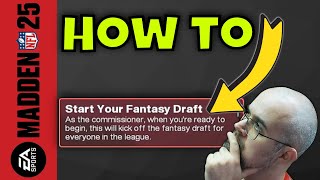 How to Start a Fantasy Draft in Madden 25 [upl. by Yecrad]