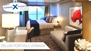 Deluxe Porthole View with Veranda  Celebrity Edge Full Walkthrough Tour amp Review 4K  2021 [upl. by Celik775]