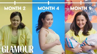 This is Your Pregnancy in 2 Minutes  Glamour [upl. by Ashli]