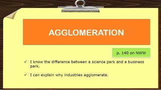 INDUSTRY  Agglomeration [upl. by Tremann]