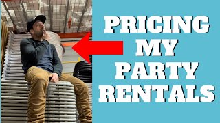 Party Rental Equipment Business Pricing Strategy [upl. by Becker]