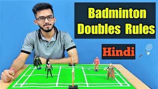 Badminton Doubles Rules in Hindi [upl. by Annavoeg744]