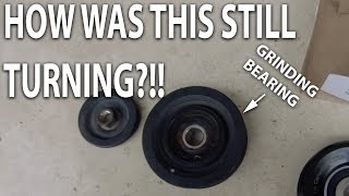 FIXING the TERRIBLE Noises My Tacoma Was Making Idler Pulley [upl. by Eirolav]