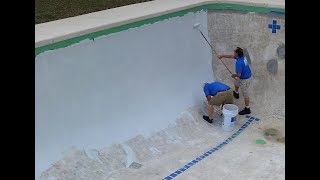 RollOn Cement Pool Plaster by SiderCrete Inc [upl. by Eniawd]