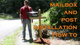 Mailbox and Post Installation 4X4 Treated Post [upl. by Riek]