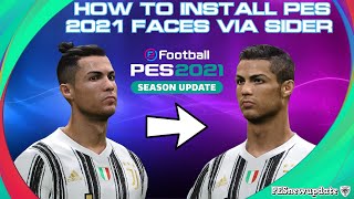 How to Install PES 2021 to PES 2018 Faces via Sider [upl. by Uhile7]