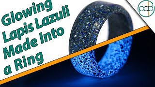 Making a Real Lapis Lazuli Glowstone Ring [upl. by Duahsar]