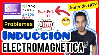 ✅INDUCCIÓN ELECTROMAGNÉTICA  CÓMO RESOLVER PROBLEMAS  FÍSICA PREPARATORIA [upl. by Ahsiekal]