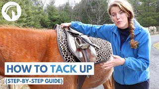 How to Tack Up a Horse English STEPBYSTEP GUIDE [upl. by Tnerb]